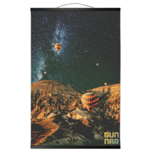 Starlit Ascent - Wood Scroll Poster